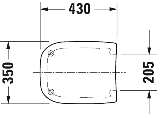 0067310099 Крышка сиденье для унитаза Duravit D-Code - Вид №1