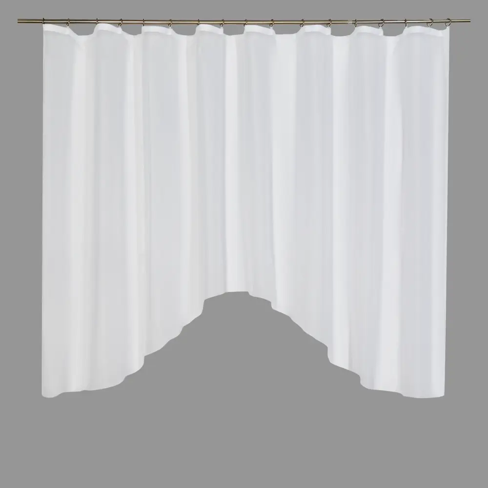 Штора на ленте для кухни "Арка" 285x160 см цвет белый Santreyd STLM-2103018