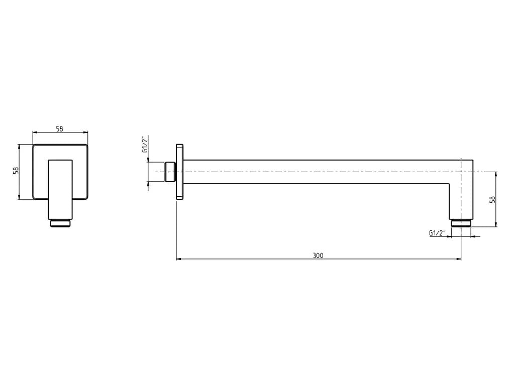 Настенный душ Rubinetterie Frattini душевые ARCH-00001469 - Вид №4