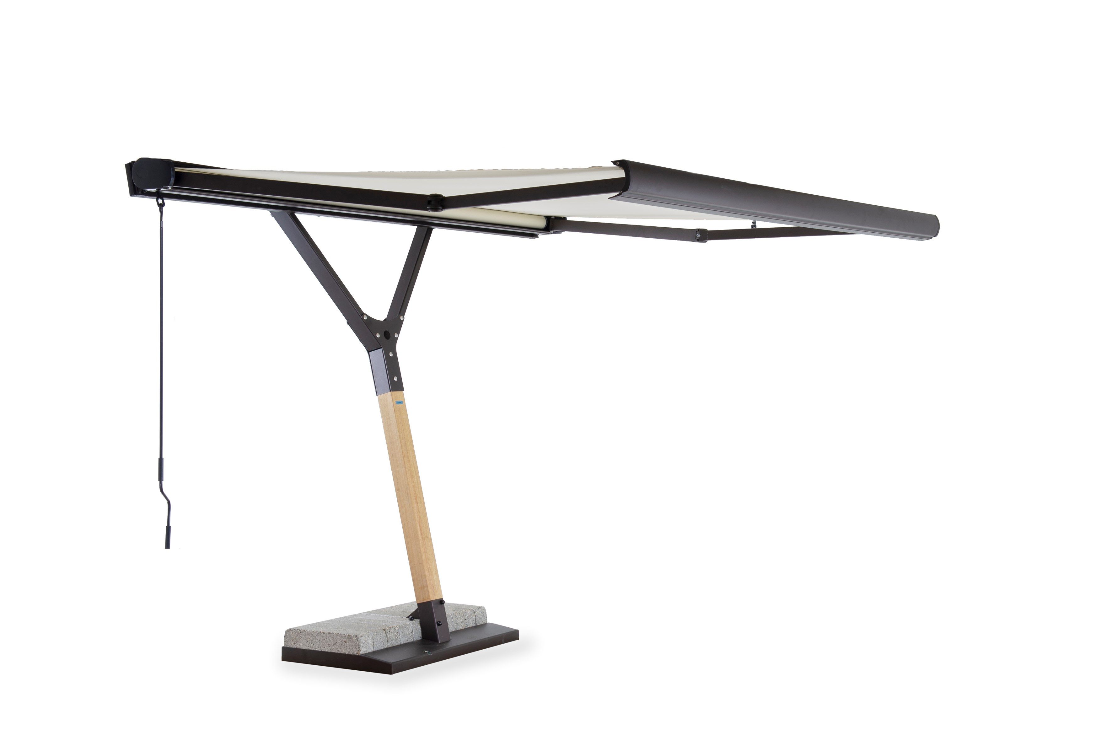 Прямоугольный зонтик из оцинкованной стали и ироко Unopiù Саленто ARCH-00057561 - Вид №5