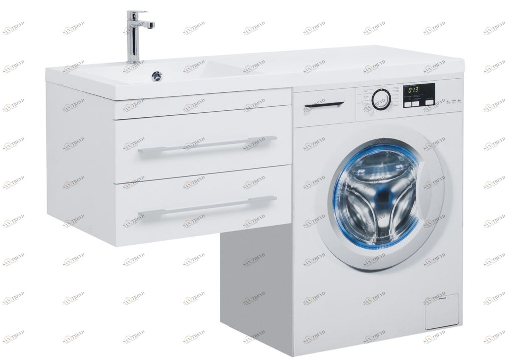 Тумба с раковиной Aquanet Нота 120 L белый 0017148300239565