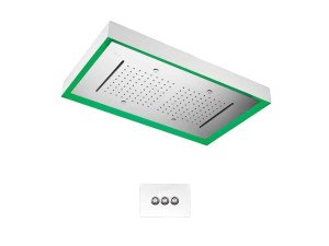 Светодиодная насадка для душа из нержавеющей стали с 3 струями