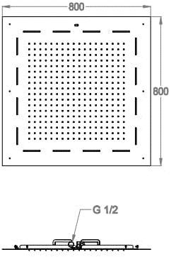 Fir Italia Встроенная лейка для струйного душа с хромотерапией My wellness 8572818 - Вид №4
