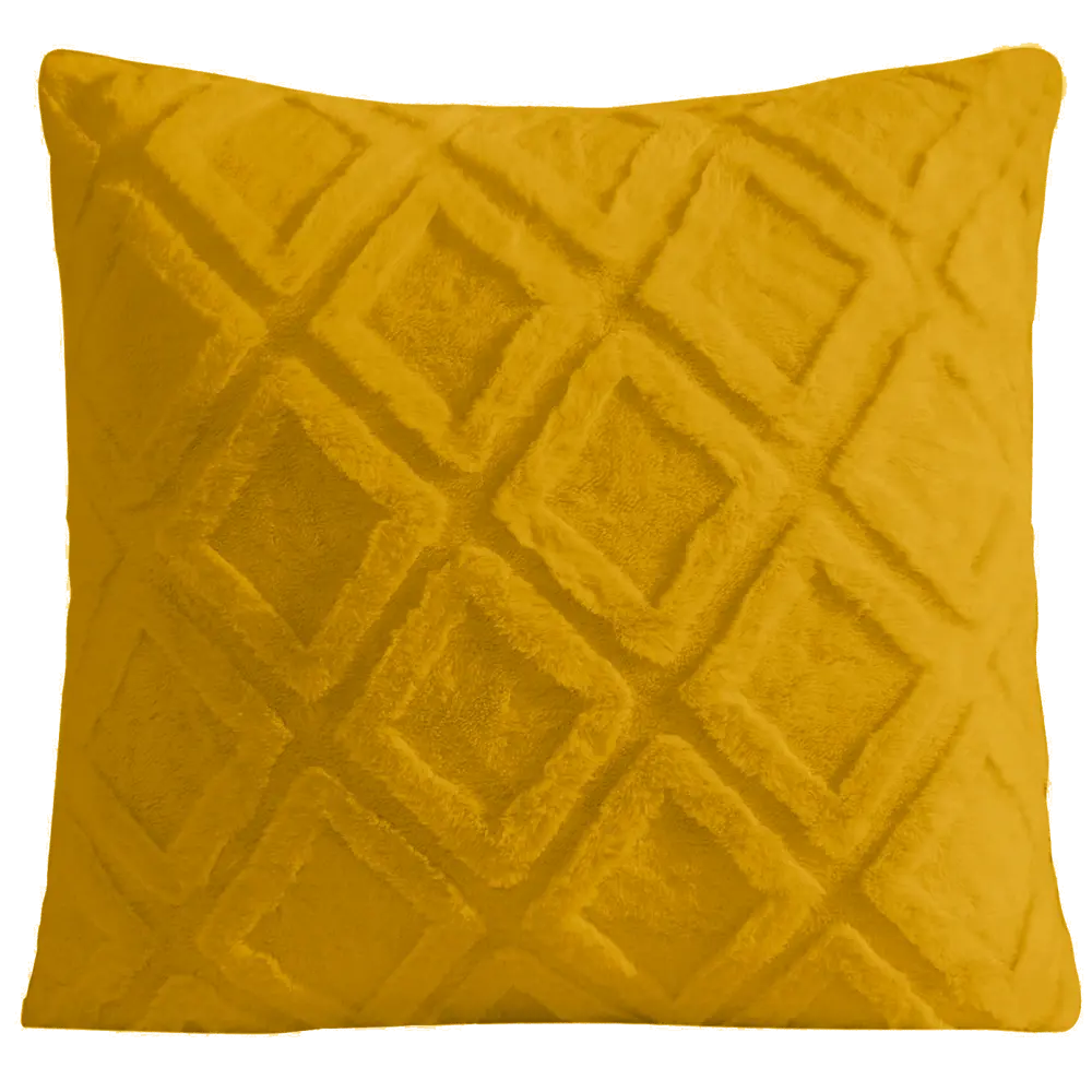 Декоративная подушка DIAMOND 45x45 см горчичного цвета 89428267 СТОЛИЦА ТЕКСТИЛЯ STLM-1566790