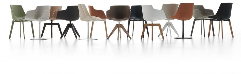 MDF Italia Вращающееся кресло на кожаной эстакаде Flow sun-id-1420061 - Вид №5