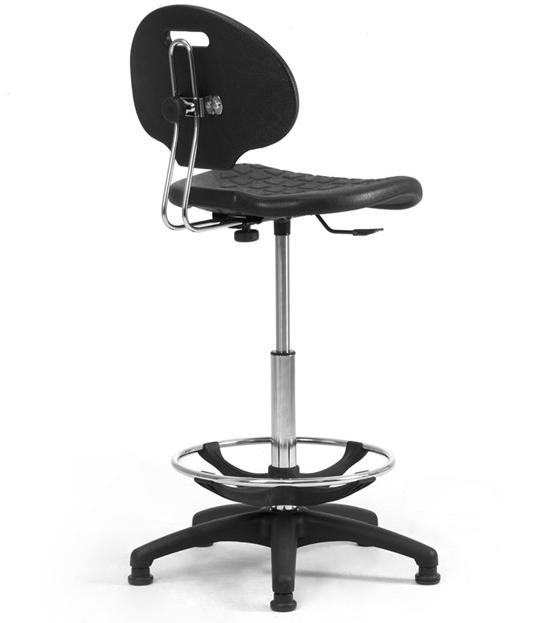 Leyform Регулируемый по высоте офисный стул из полиуретана со спинкой  0803pu  - Вид №3