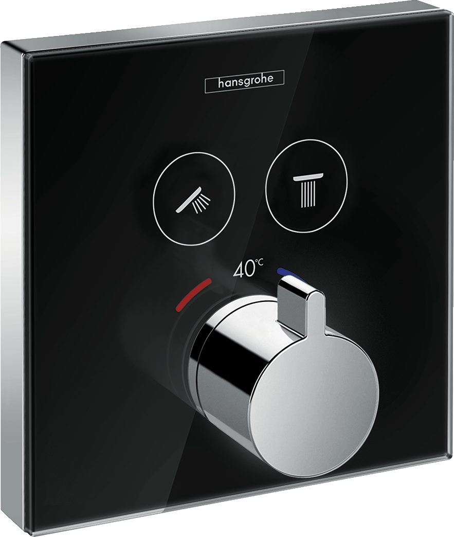15738600 Стеклянный термостат ShowerSelect для 2-х функций скрытого монтажа Hansgrohe 