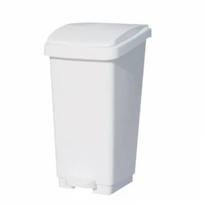 KAB405 Мусорное ведро открывается пластиковой педалью-кнопкой вместимостью 50 л, цвет БЕЛЫЙ Merida