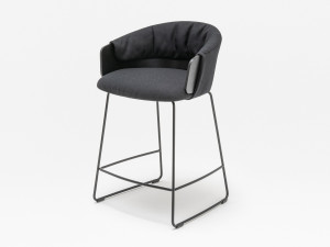 Высокий табурет из ткани