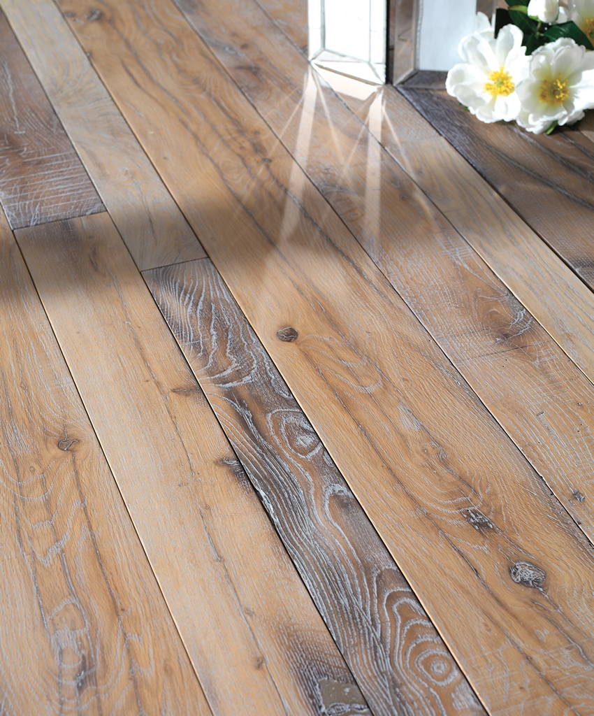 Tav2 Tifernoit Древний дуб из утилизированных балок более 100 лет Parquet - Вид №1