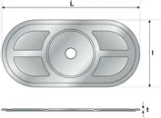 Дюбель UB 01 82 406 UB Tecfi 82 х 40 х 1  6,5