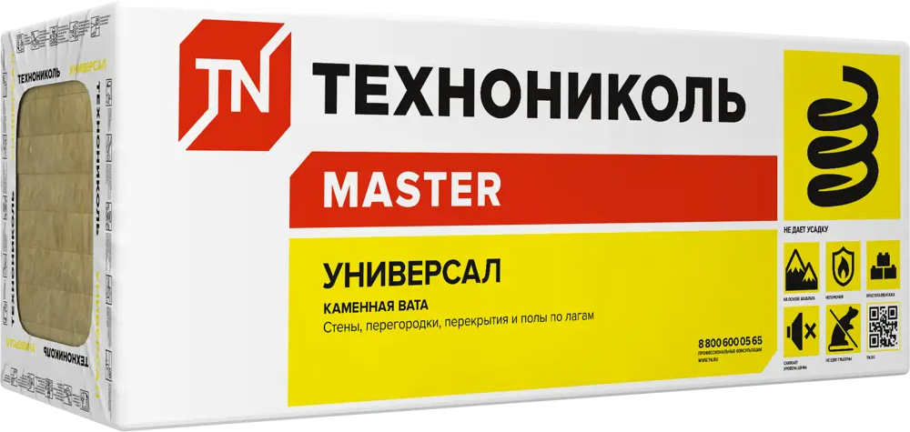 ТЕХНОНИКОЛЬ Универсал — минераловатный утеплитель для каркасных конструкций 89364487