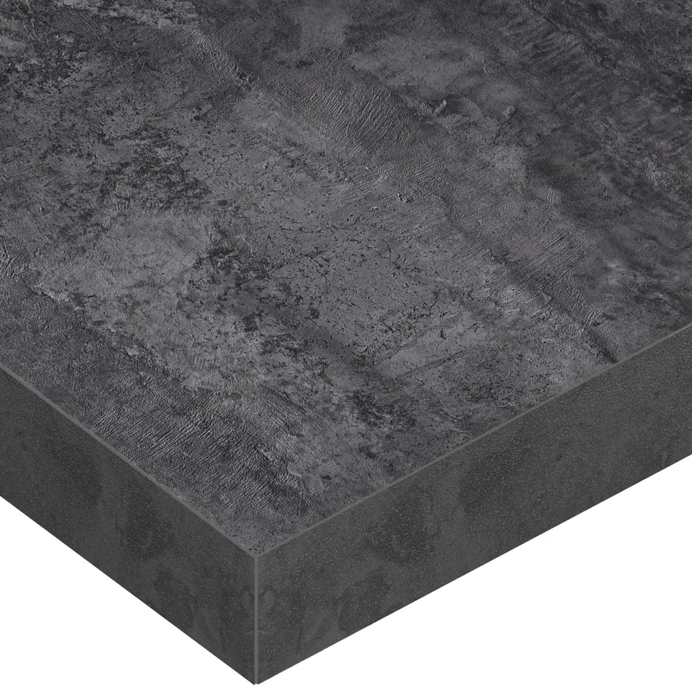 Столешница KONSENSA Бетон темный 80x120x3.8 см ДСП цвет серый 89452038 STLM-2050314 ДСП Прямой угол - Вид №2