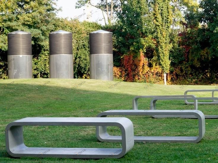 CO33 Бетонная скамья Opus O160b