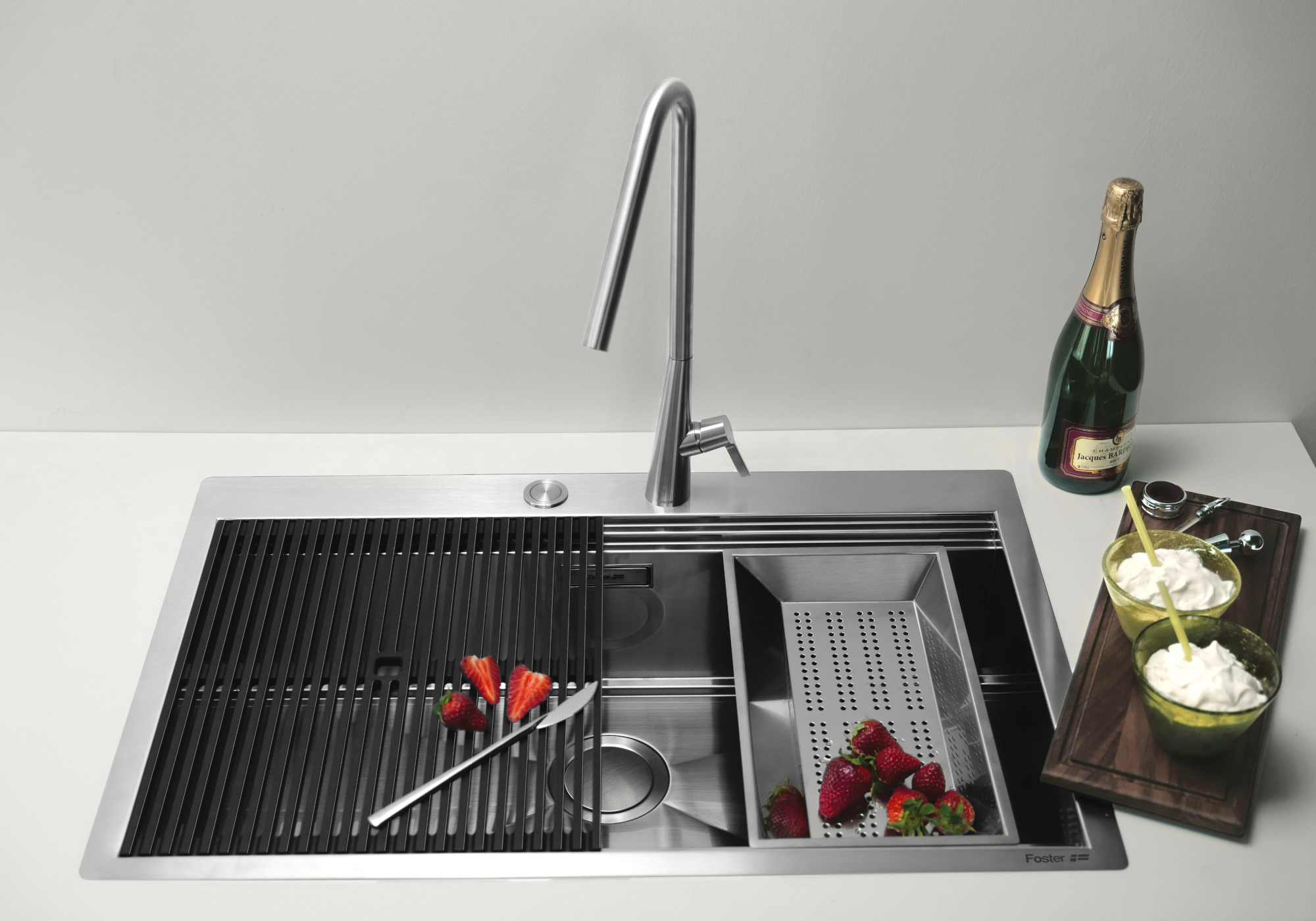 1034056 Кухонная мойка Milanello Gun Metal workstation 1034 056 Foster  - Вид №6