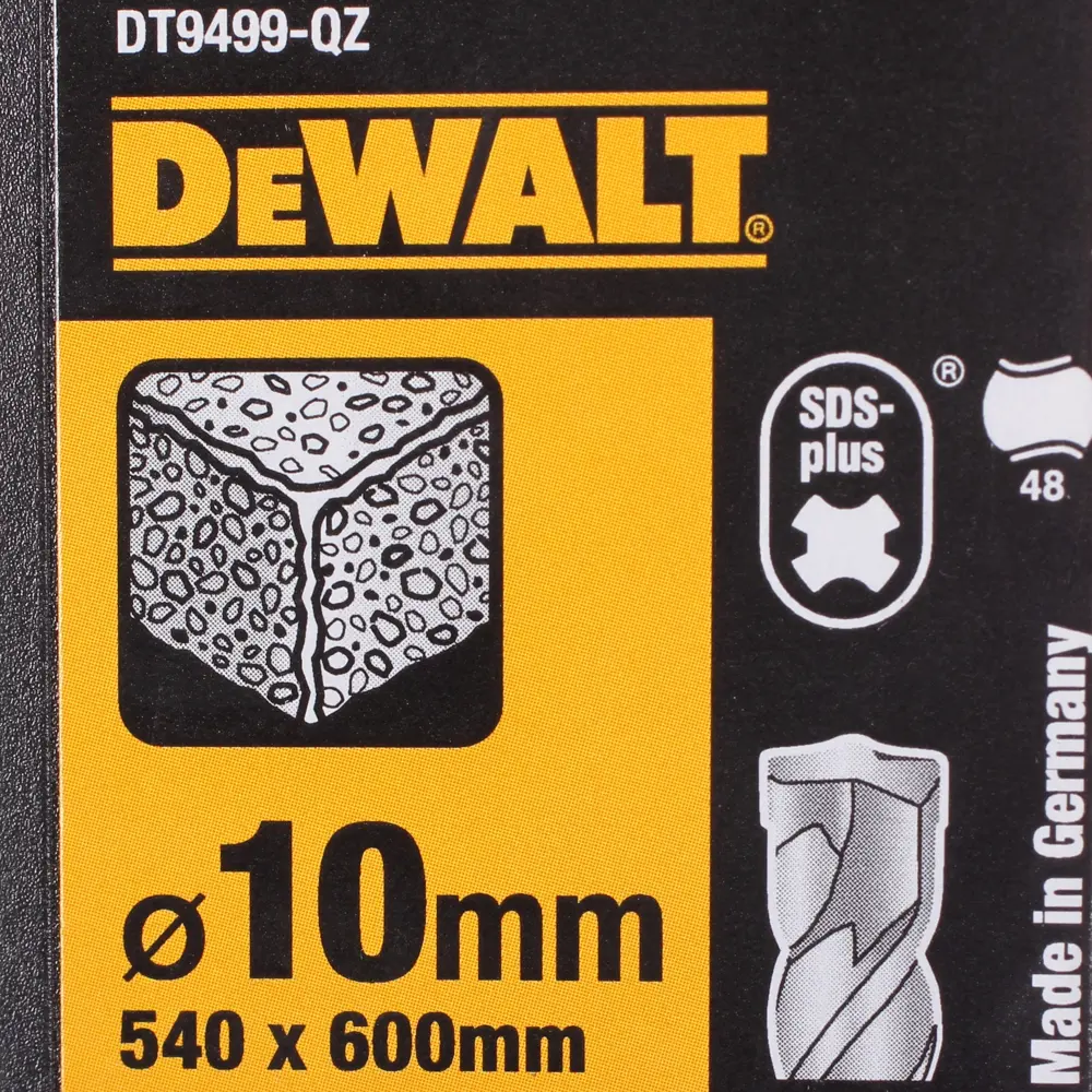 Бур по бетону SDS-plus 10х540х600 мм DeWalt DT9499 STLM-2183309 - Вид №3
