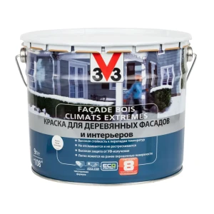 Краска для деревянных фасадов V33 база А 9 л 17120471 STLM-2177359
