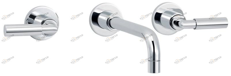 rvb Смеситель для умывальника настенный на 3 отверстия Cliff 4091.--.50