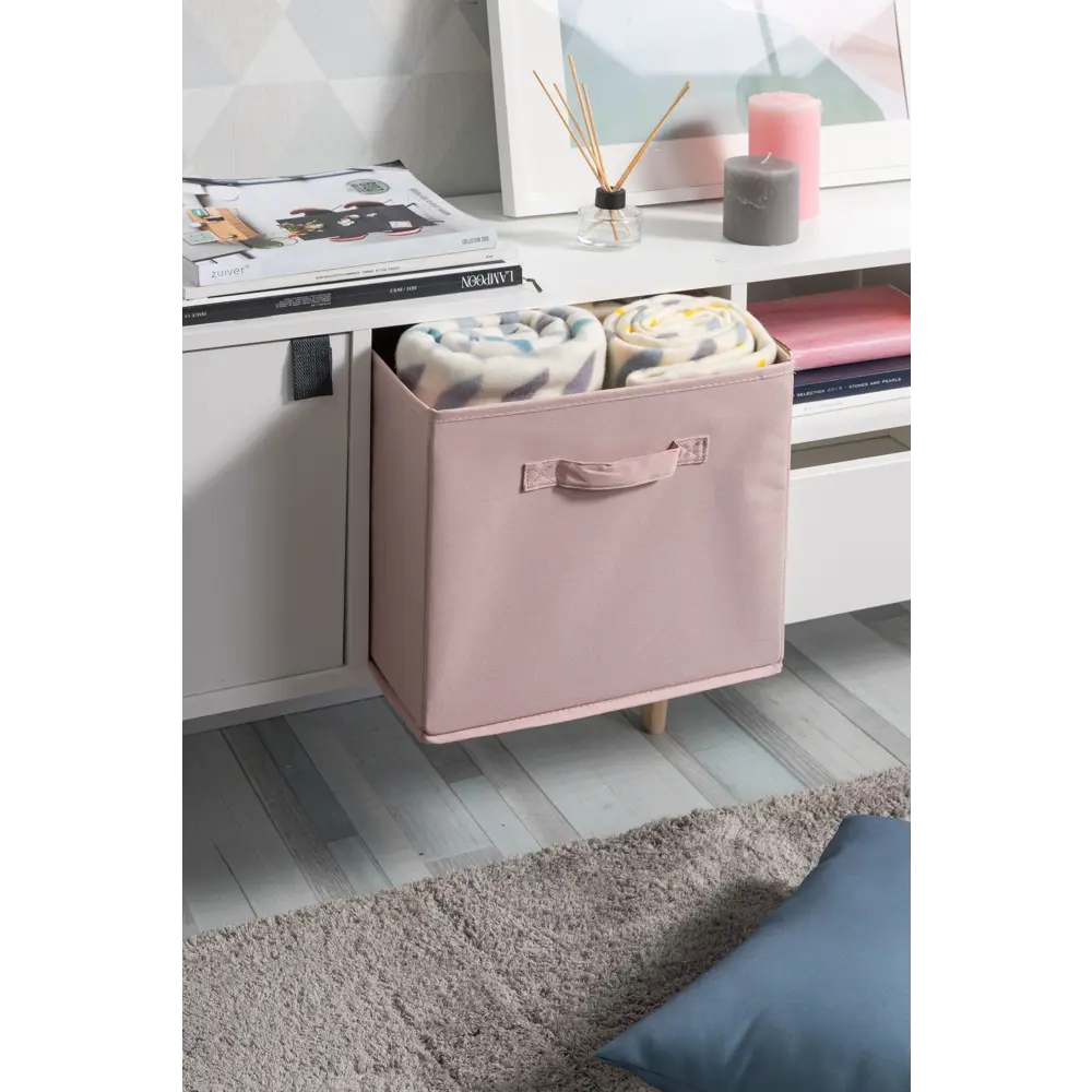 Короб Spaceo KUB Kiss 31x31x31 см 29.7 л полиэстер цвет розовый 81990611 STLM-2125238 - Вид №2