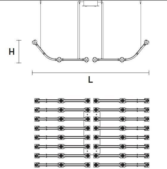 Masiero Светодиодный потолочный светильник из металла с кристаллами Programs sun-id-1391794 - Вид №2