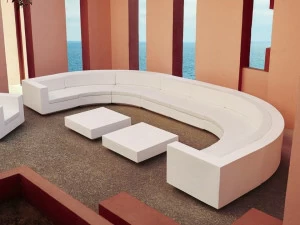 VONDOM Изогнутый модульный диван из полиэтилена Vela