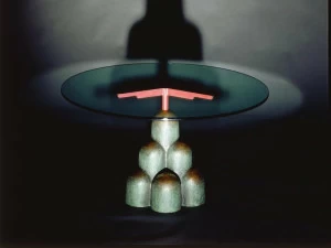 Mirabili Круглый стол из хрусталя и бронзы Mirabili arte d'abitare