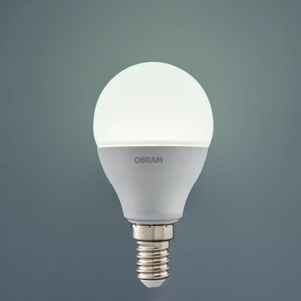 Лампа светодиодная Osram Antibacterial E14 220-240 В 7.5 Вт шар малый 806 лм холодный белый свет STLM-2198740 - Вид №3