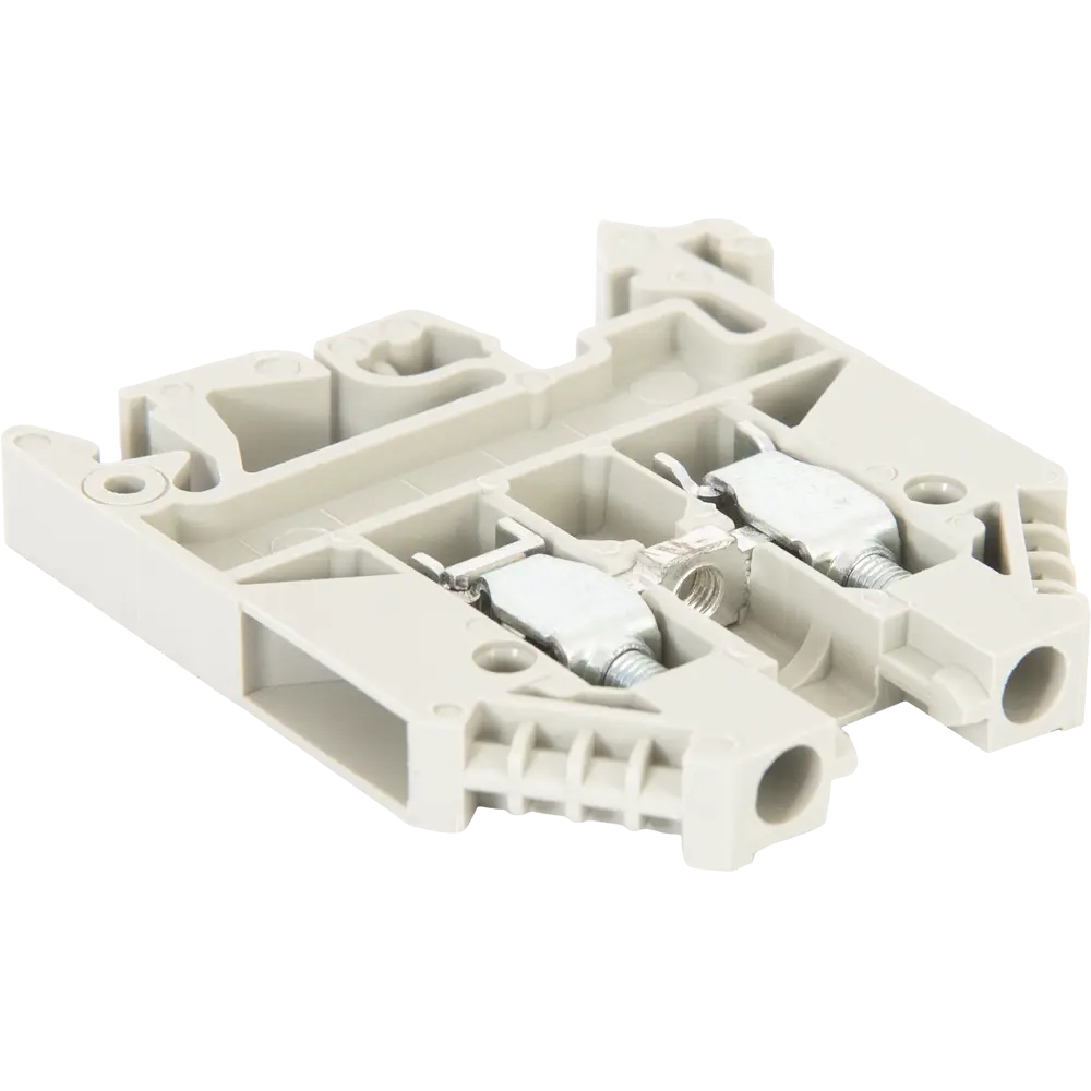 Клемма винтовая проходная Hager 0.5 - 4 мм² серая STLM-2157068