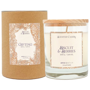 VV401GTTO Свеча ароматическая gifting, Печенье и ягоды, 40 ч Ambientair