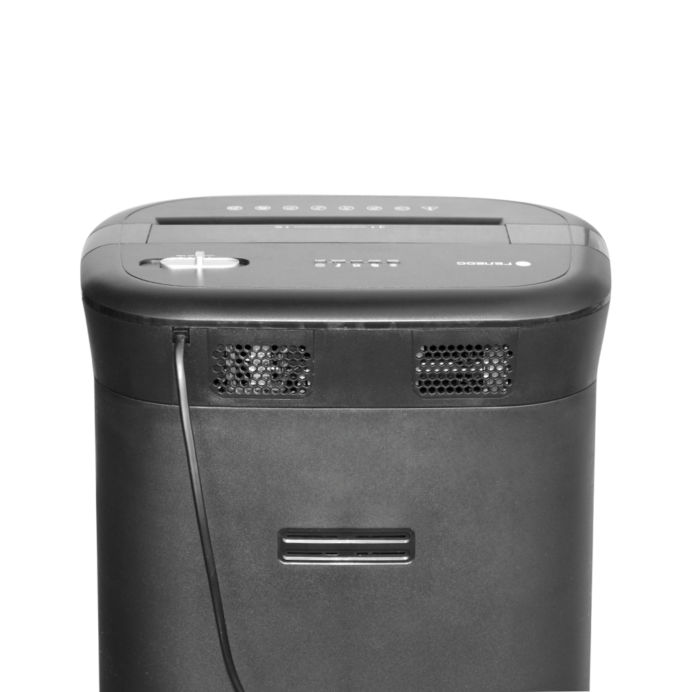 УМ28-4 Уничтожитель документов , din p-4 (4 ур-нь секр.), фрагмент 3,9х30мм, 19-21 лист (70г/м2), cd/пл.карты/скрепки/скобы, 28 литров Гелеос Santreyd  - Вид №1