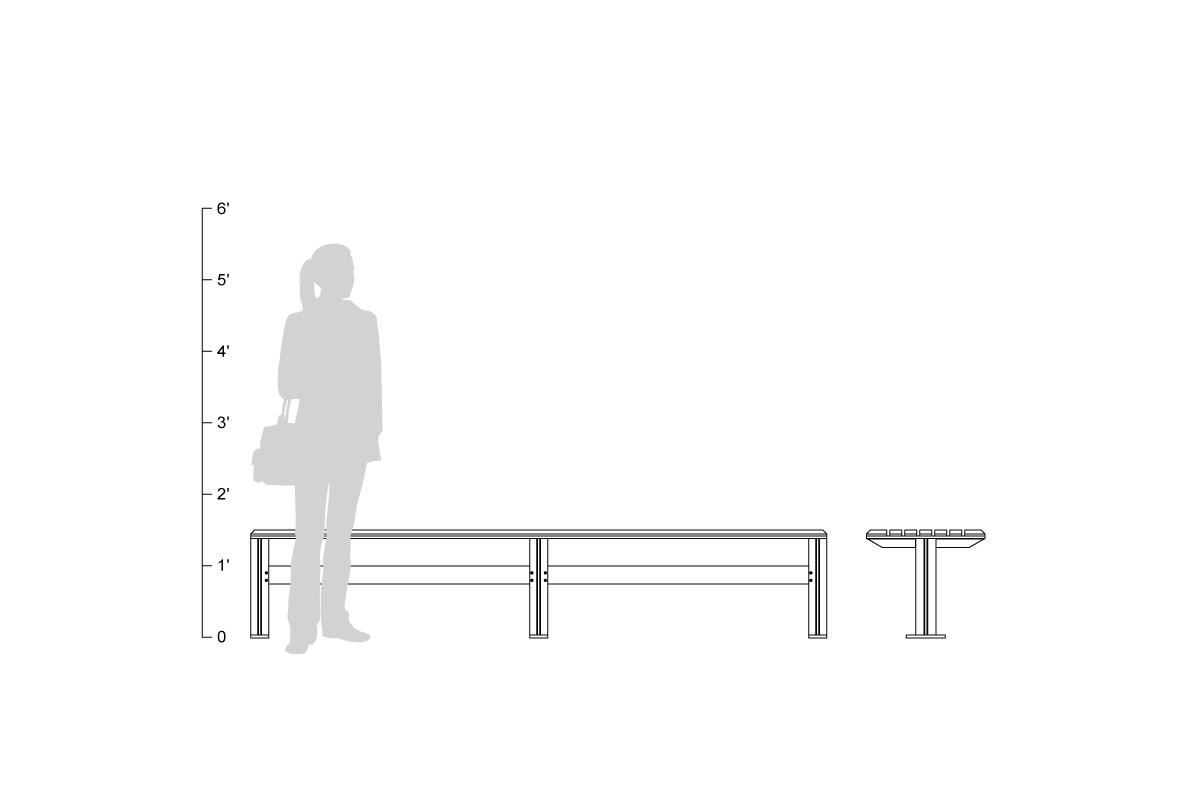 FSRT43 Скамейка рыцаря  Forms-surfaces  - Вид №28