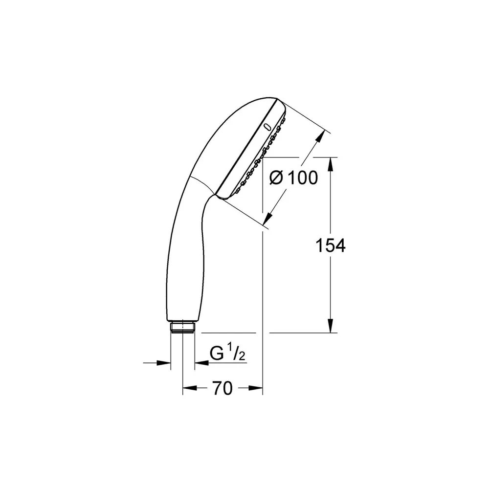 Лейка для душа Grohe Vitalio Start 2 режима цвет хром 81971372 STLM-2151534 - Вид №9