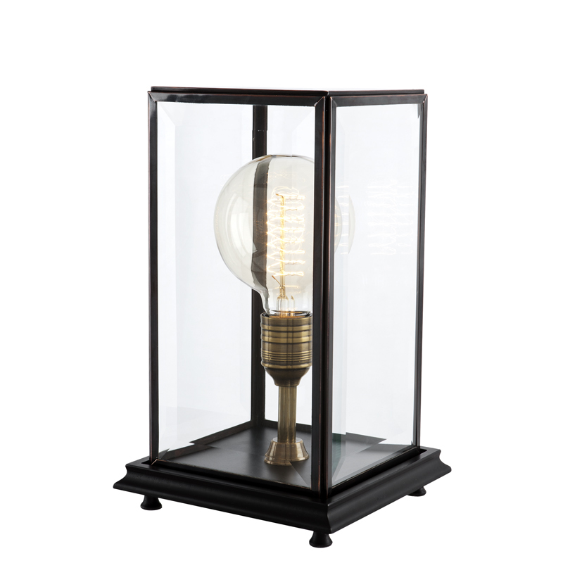 Настольная лампа Easton от Eichholtz 108583 EICHHOLTZ ИНТЕРЬЕРНЫЕ 061760 Прозрачный;черный  - Вид №1