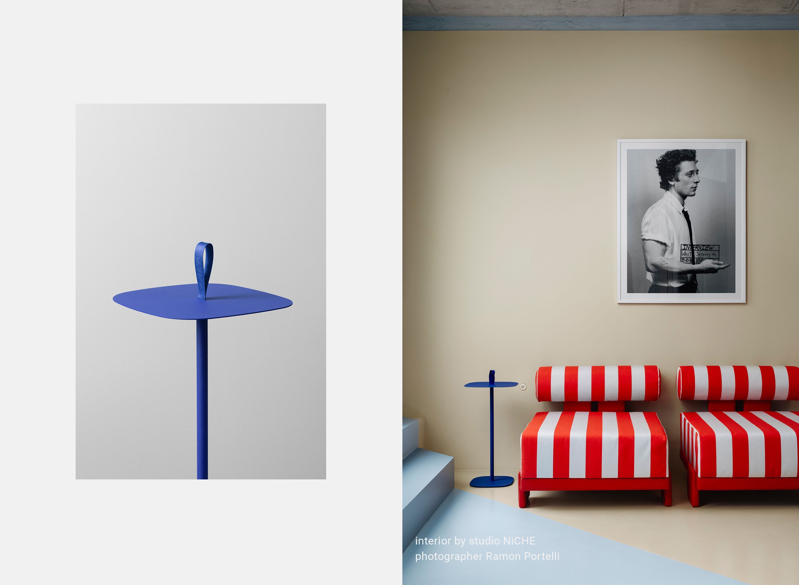 Высокий стальной журнальный столик с порошковым покрытием +kouple BLT ARCH-00012971 - Вид №1