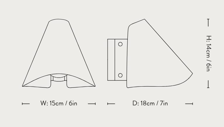 Алюминиевый настенный светильник &Tradition Bonnett ARCH-00046179 - Вид №3