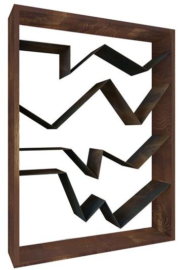 TrackDesign Двусторонний открытый книжный шкаф из стали Corten ™  Ar0882000  - Вид №2