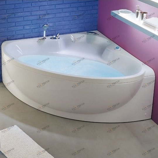 Ванна угловая с гидромассажем Margo 135 см Karolitalia BLUBLEUMARGOBLUTWO