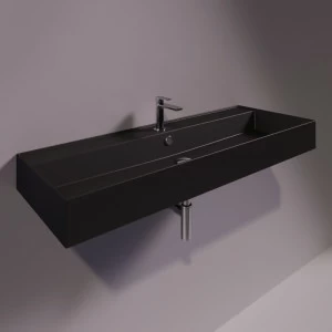 AG121NEROMATT Подвесная раковина настенная прямоугольная Simas Agile черная