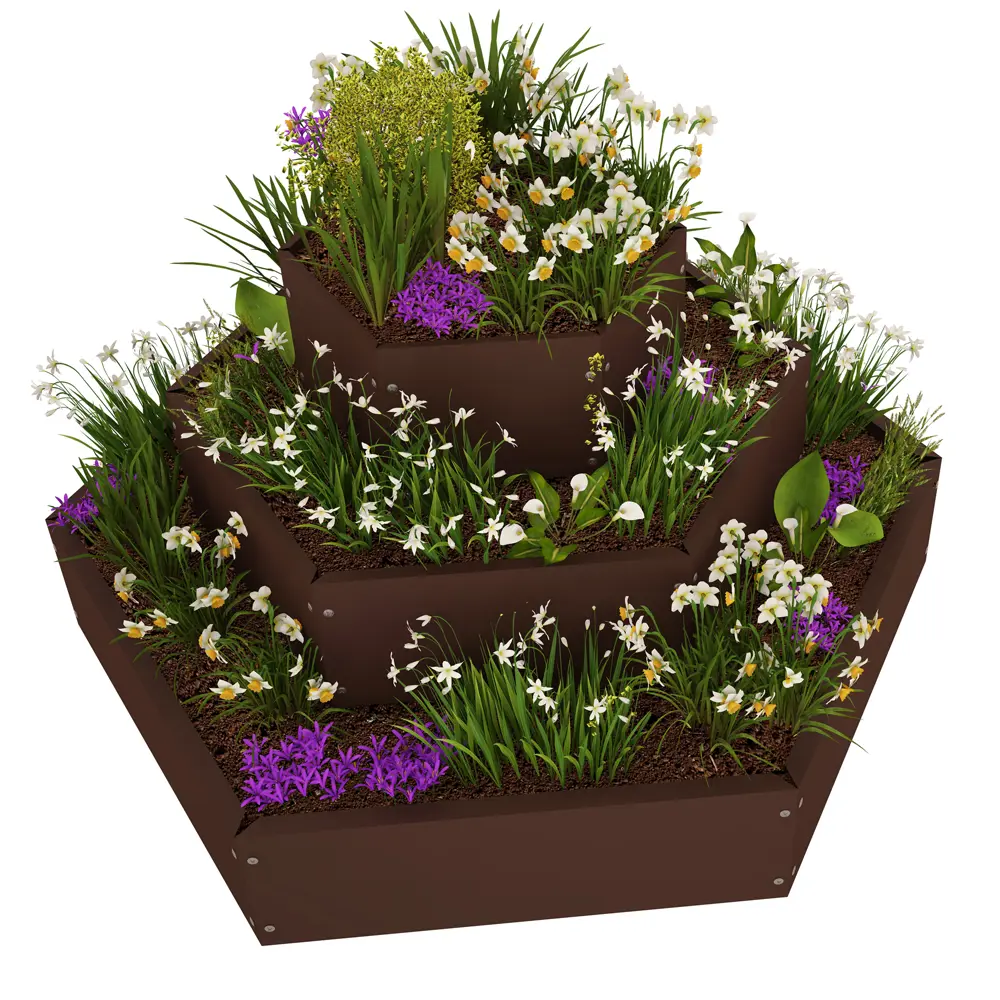 Santreyd Шестиугольная клумба «Каскад» для многоуровневого сада 81967063 STLM-0966666 - Вид №6