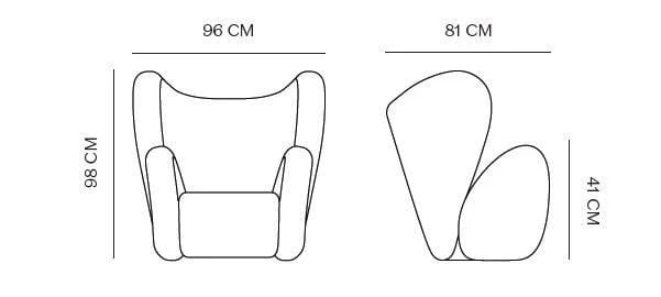 Кожаное кресло NORR11 BIG BIG CHAIR ARCH-00031996 - Вид №4