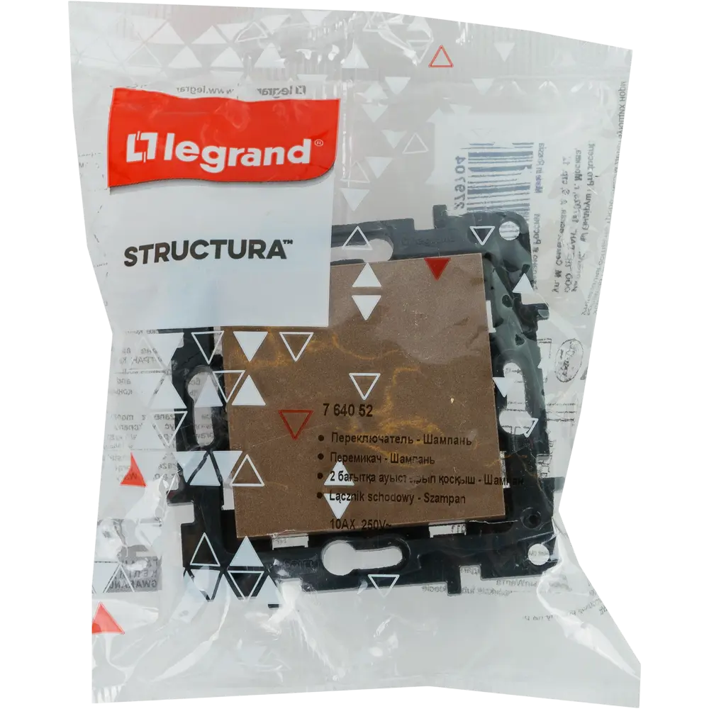 Переключатель одноклавишный - Legrand Structura - 10А 250В безвинтовые зажимы - шампань 82064610 STLM-2168639 - Вид №6