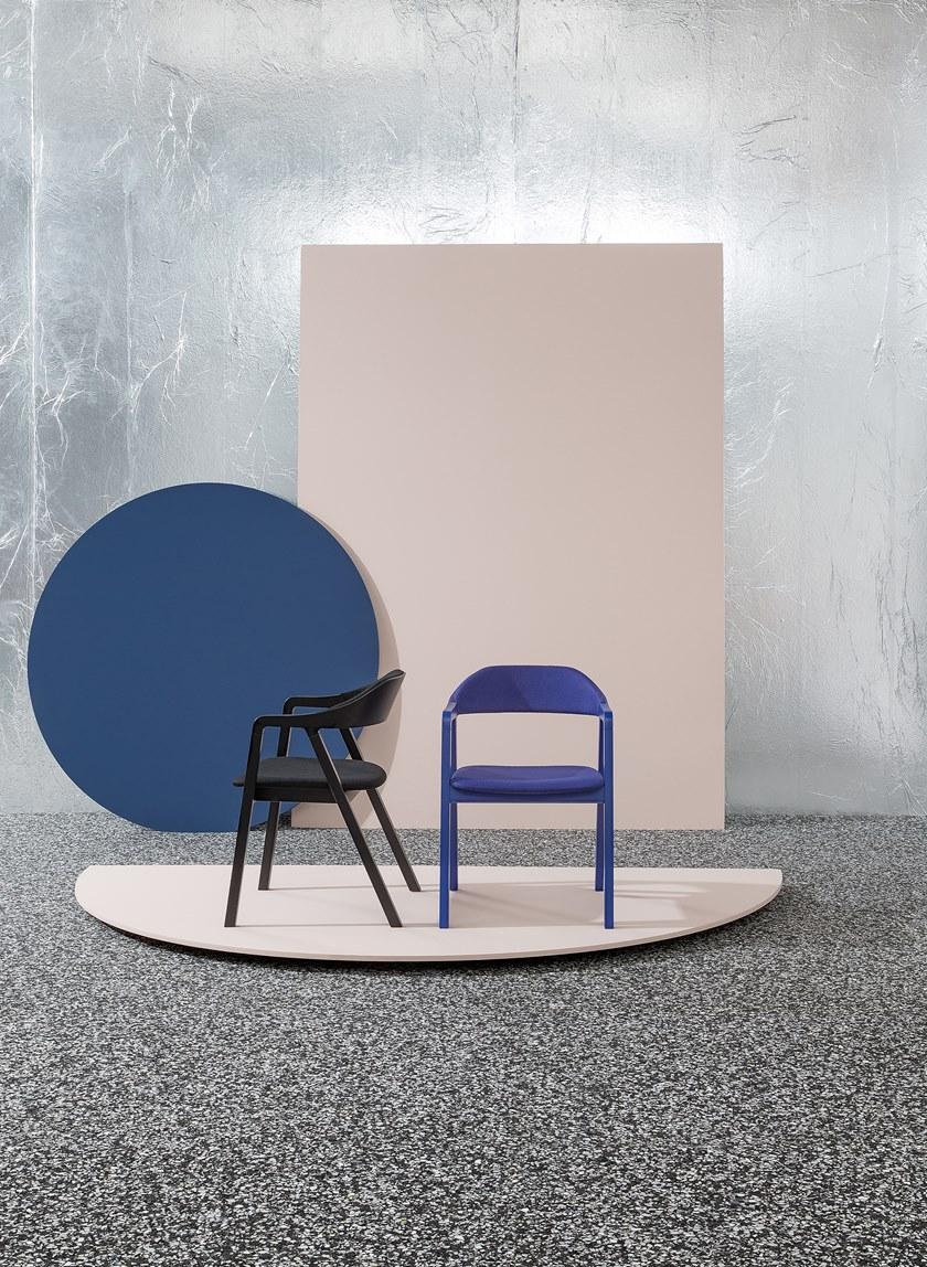 Billiani Стул из ясеня и ткани Layer 090 - Вид №4