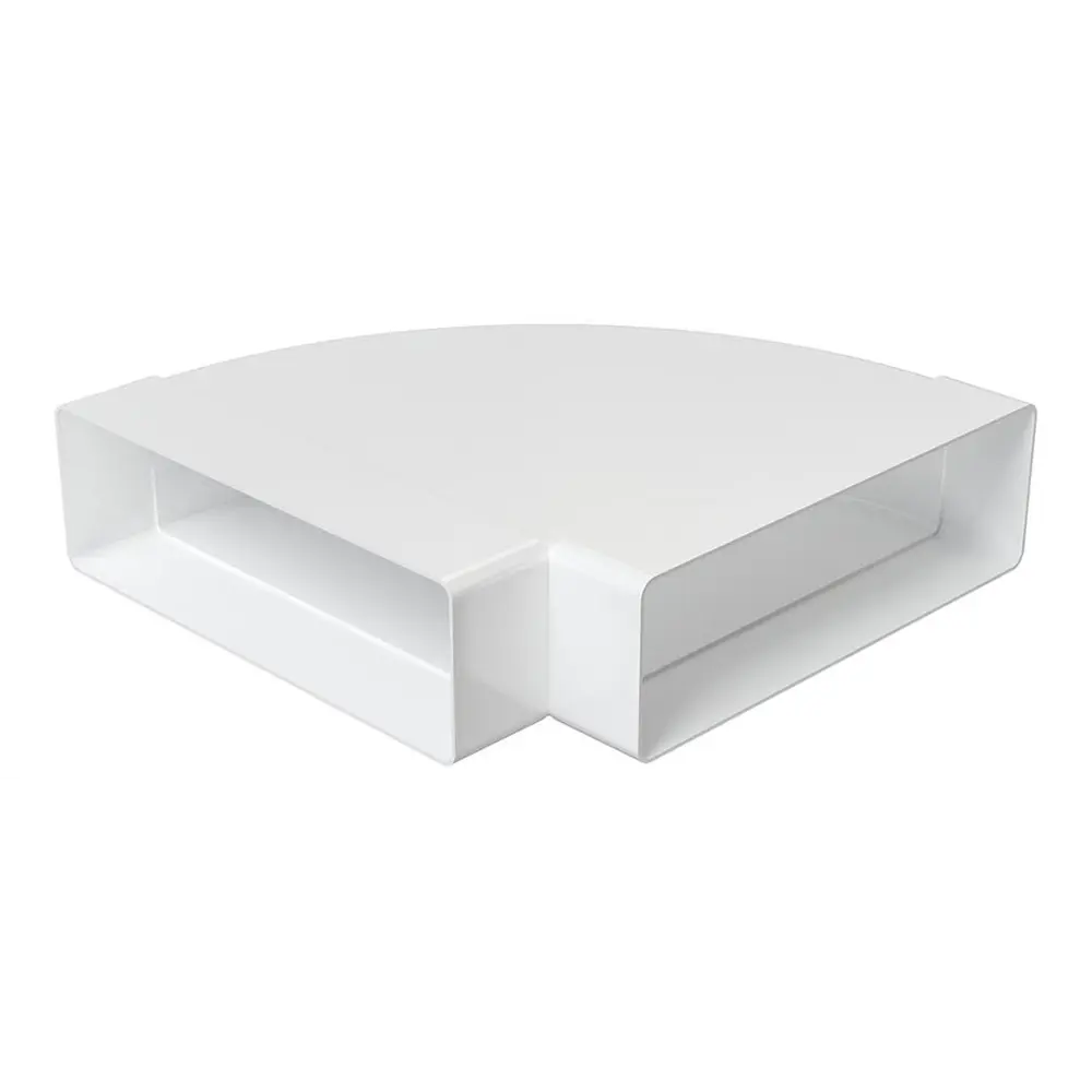 Колено горизонтальное Fonet 60x204 мм 90 градусов пластик STLM-2198576