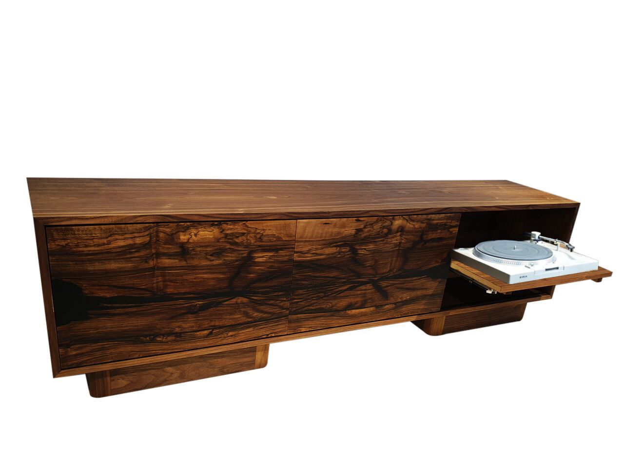 Мебель для телевизора из смолы и орехового дерева Legnor LEG2408784 ARCH-00136006 - Вид №1