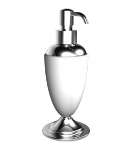 11024 Дозатор мыла, чтобы постоять. Bongio Fleur Blanc&Noir