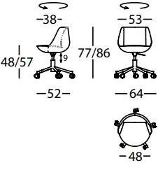 Sancal Вращающееся кресло из ткани с 5 спицами Magnum sun-id-1476613 - Вид №2