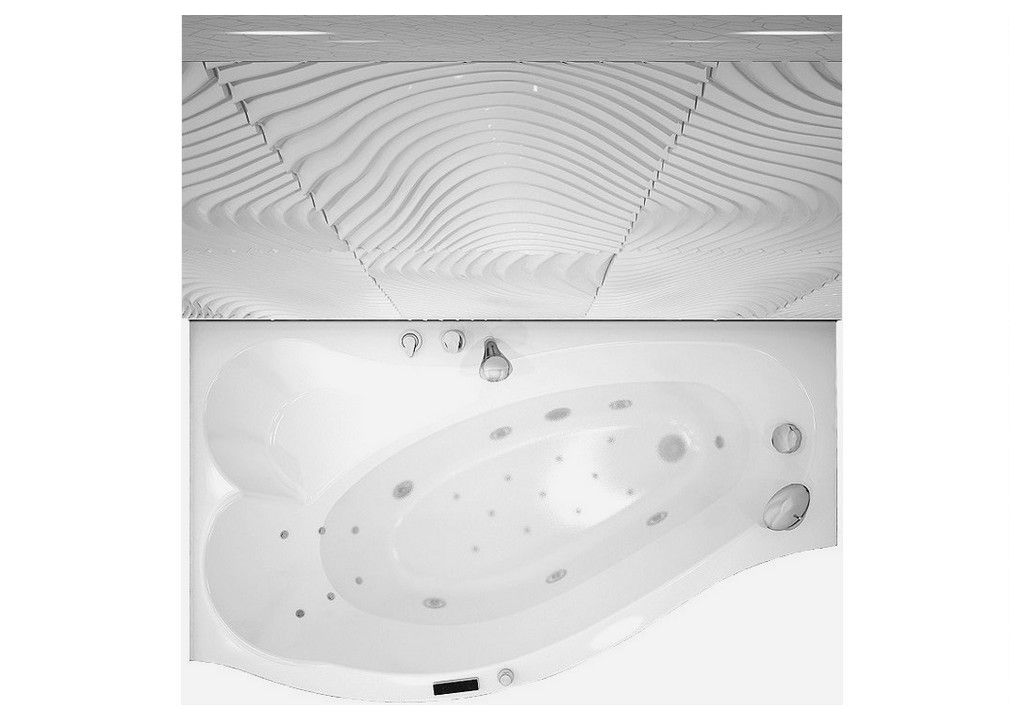 Карниз для ванны Aquanet Palma полукруглый 170х90х60 00177835 - Вид №3