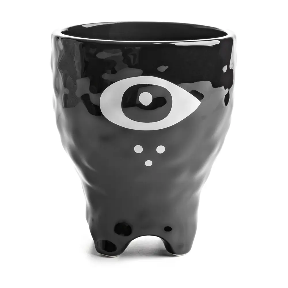 Стакан для зубных щёток Irony «Глаз» цвет чёрный MOROSHKA STLM-2115549