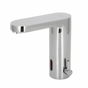 ОТЕЛИ - Смеситель для раковины с сенсорным управлением с двумя входами воды. Соединения 3/8 дюйма, без всплывающих отходов. Аккумулятор 3В. Аэратор «Плюс». Расход 5 л / мин. при 3 барах.  Hotels NOKEN 100108285  CHROME