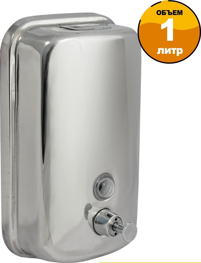 2512.042 Дозатор для жидкого мыла из нерж стали антивандальный TM804 Solinne Puff 